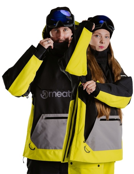 Unisex SNB & SKI bunda Meatfly Maddie Grey lime 24/25