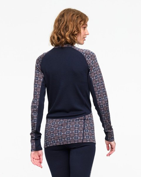 Dámské funkční triko se stojáčkem Rose Light Baselayer Half Zip 100% Merino 611363 Royal 24/25