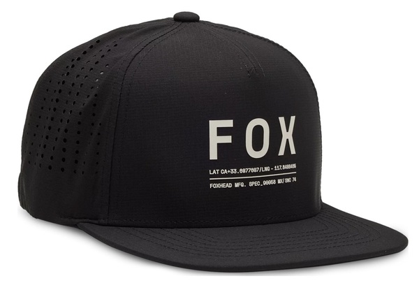 Kšiltovka Fox Non Stop Tech Snapback Hat Black 31642-001 25/26