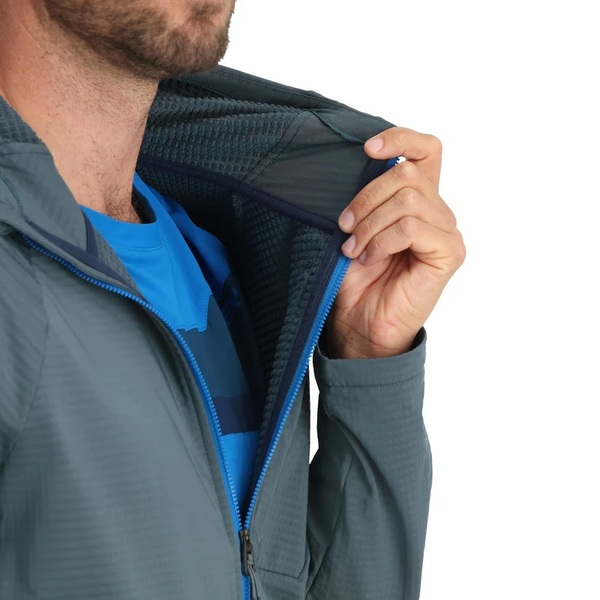 Mikina s kapucí Spyder Gridweb Fleece Hoodie Mens Slate Blue 38A031415 25/26