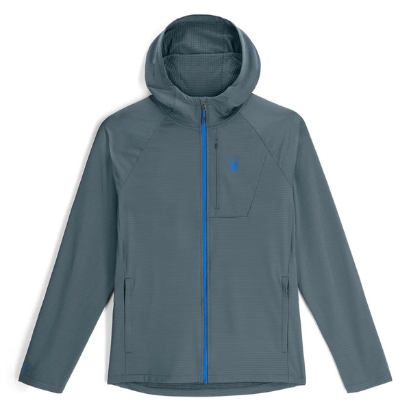 Mikina s kapucí Spyder Gridweb Fleece Hoodie Mens Slate Blue 38A031415 25/26