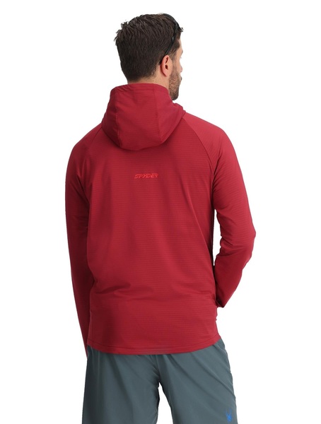 Mikina s kapucí Spyder Gridweb Fleece Hoodie Mens Raw Denim 38A031415 25/26