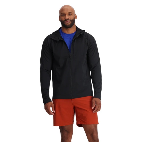 Mikina s kapucí Spyder Gridweb Fleece Hoodie Mens Black 38A031415 25/26