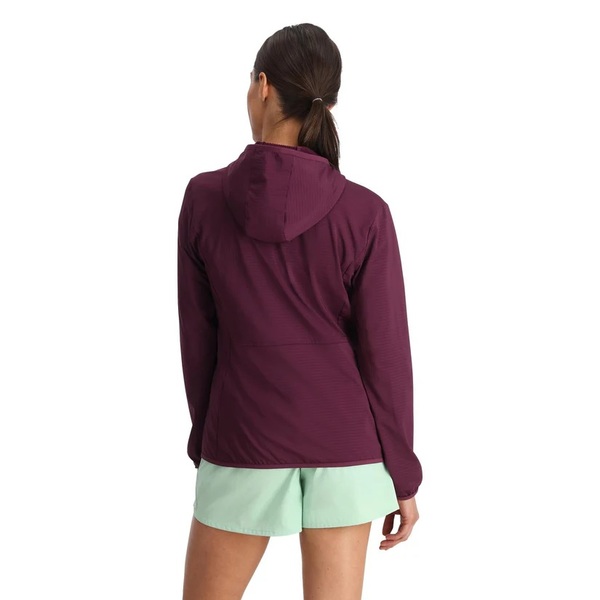 Mikina s kapucí Spyder Gridweb Fleece Hoodie Womens Plum 38B481412 25/26