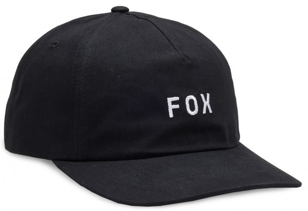 Kšiltovka Fox Wordmark Adjustable Hat Black 31637-001 25/26