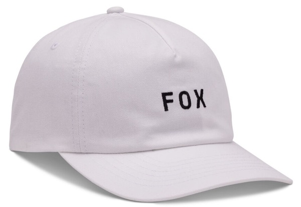 Dámská kšiltovka Fox W Wordmark Adjustable Hat White 31832-008 25/26