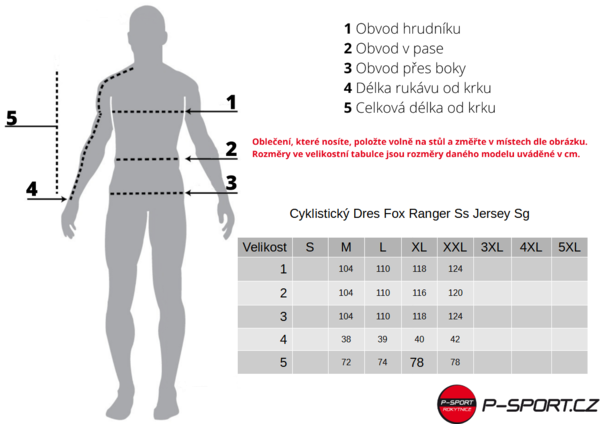 Cyklistický Dres Fox Ranger Ss Jersey Sg Black 32436-001 25/26