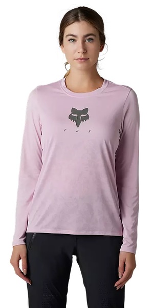Dámský cyklo dres Fox W Ranger Tru Dri LS Jersey Blush 31113-175 25/26