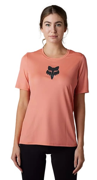 Dámský cyklo dres Fox W Ranger Tru Dri Ss Jersey Salmon 31115-232 25/26