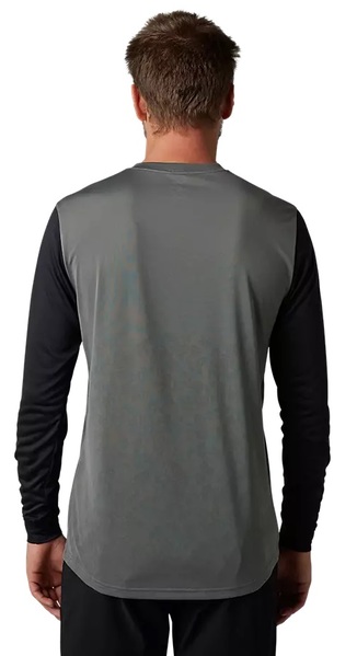 Pánský cyklo dres Fox Ranger Tru Dri LS Jersey Pewter 30910-052 25/26