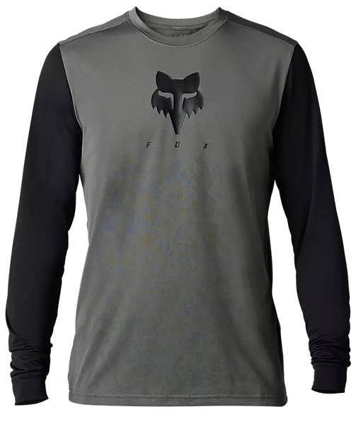 Pánský cyklo dres Fox Ranger Tru Dri LS Jersey Pewter 30910-052 25/26