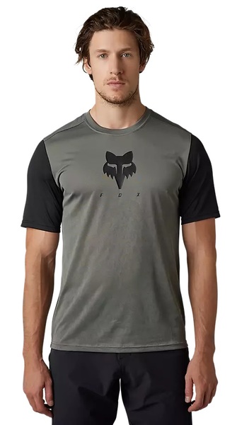 Pánský cyklo dres Fox Ranger Tru Dri Ss Jersey Pewter 30909-052 25/26