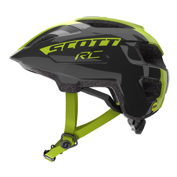 Dětská helma na kolo Scott Spunto Junior Black/Radium Yellow RC 275232 25/26