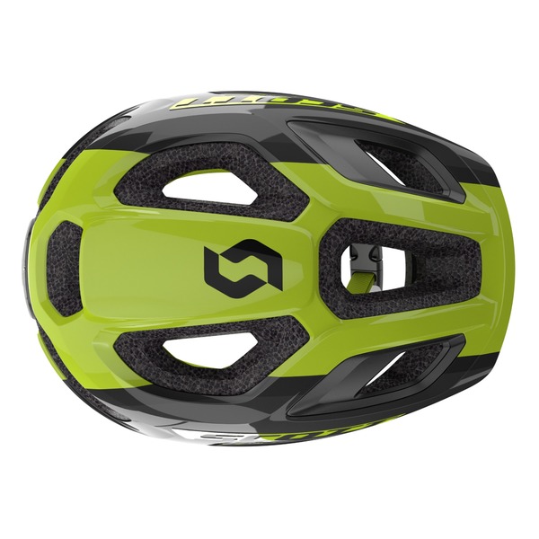 Dětská helma na kolo Scott Spunto Junior Black/Radium Yellow RC 275232 25/26