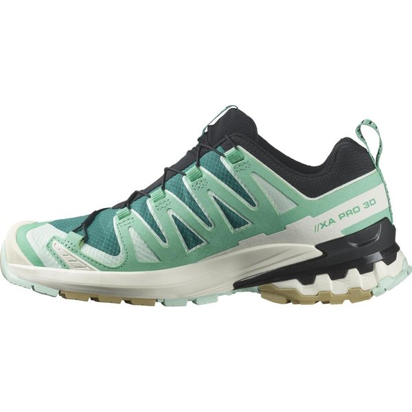 Boty Salomon XA PRO 3D V9 GTX Gote-tex W Deep lake/electric green/vanilla L47583700 25/26