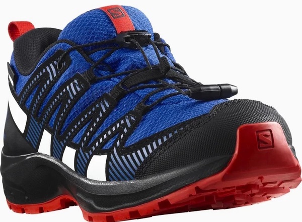 Dětské boty Salomon XA PRO V8 CSWP J Lapis Blue/Black/Fiery Red 471262 25/26