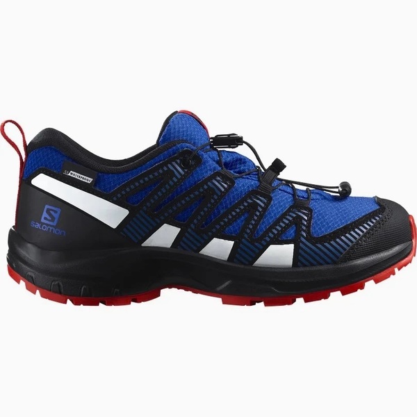 Dětské boty Salomon XA PRO V8 CSWP J Lapis Blue/Black/Fiery Red 471262 25/26
