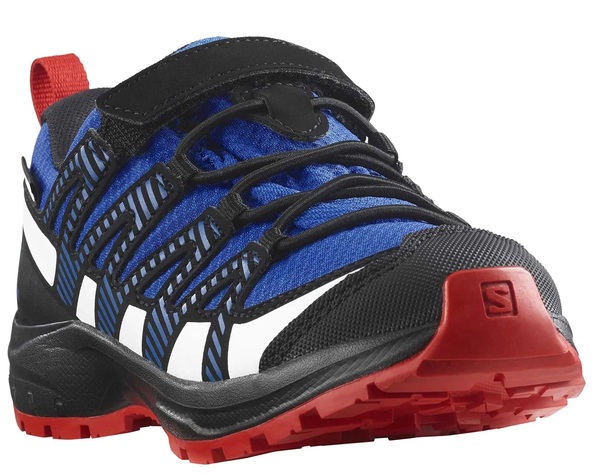 Dětské boty Salomon XA PRO V8 CSWP K Lapis Blue/Black/Fiery Red L47126300 25/26