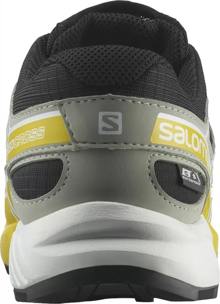 Dětské boty Salomon Speedcross CSWP J Black/Wrought Iron/Lemon L41628500 25/26