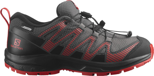Dětské boty Salomon XA PRO V8 CSWP J Magnet/Black/Poppy Red L41613900 25/26