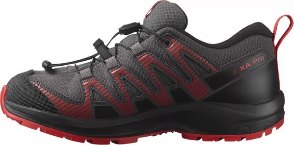 Dětské boty Salomon XA PRO V8 CSWP J Magnet/Black/Poppy Red L41613900 25/26