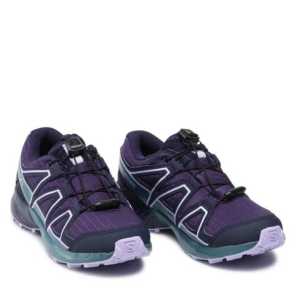 Dětské boty Salomon Speedcross CSWP J Grape Wine/Mallard Blue/Lavender L41447000 25/26