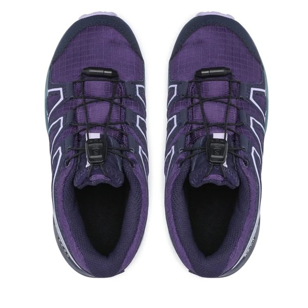 Dětské boty Salomon Speedcross CSWP J Grape Wine/Mallard Blue/Lavender L41447000 25/26