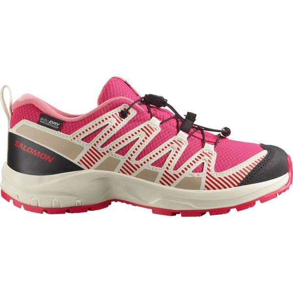 Dětské/juniorské boty Salomon XA PRO V8 WP Rouge red/vanilla/ice flamingo/pink L47729500 25/26