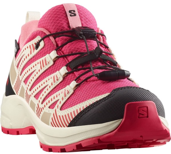 Dětské/juniorské boty Salomon XA PRO V8 WP Rouge red/vanilla/ice flamingo/pink L47729500 25/26