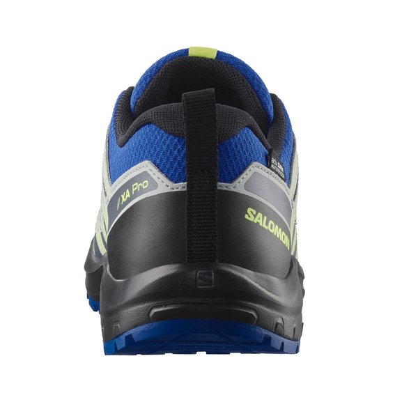 Dětské/juniorské boty Salomon XA PRO V8 WP Nautical blue/black/sharp green L47729600 25/26