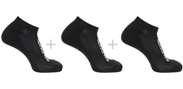 Ponožky Salomon Everyday Low 3-PACK Black/Black/Black LC2087000 25/26
