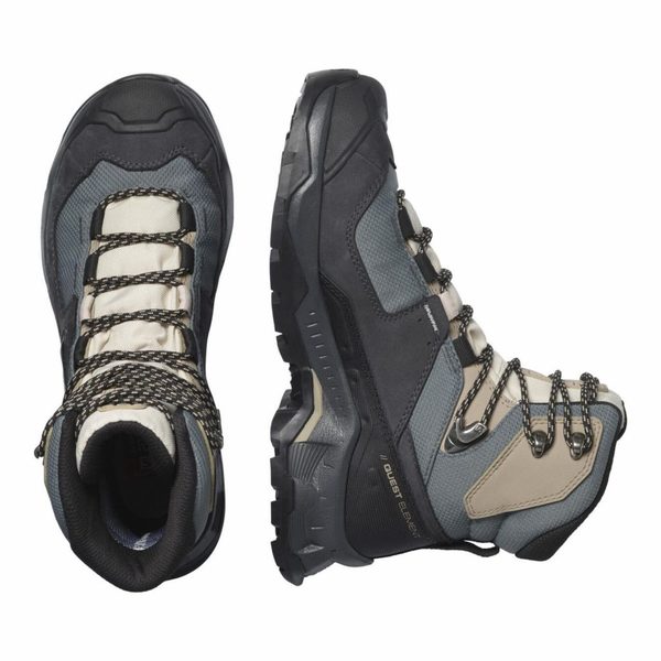 Dámské trekové boty Salomon Quest Element GTX Gore-tex W Ebony/Rainy Day/Stormy Weather L41457400 25/26