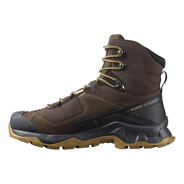 Pánské trekové boty Salomon Quest Element GTX Gore-tex Delicio Black/Dull Gold L47216100 25/26