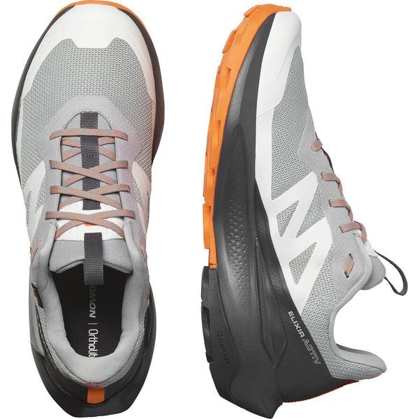 Trekové boty Salomon Elixir Activ GTX Gore-tex L47456200 Sharkskin/Phantom/Dragon Fire 25/26