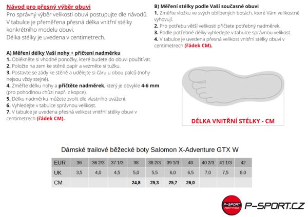 Dámské trailové běžecké boty Salomon X-Adventure GTX W Gore-tex L47322000 25/26
