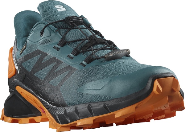 Trailové běžecké boty Salomon Supercross 4 GTX Gore-tex M L47119800 Stargazer Black Turmeric 25/26
