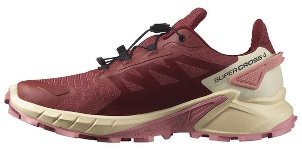 Trailové běžecké boty Salomon Supercross 4 GTX Gore-tex W L47316800 Cow Hide/Syrah/Blush 25/26