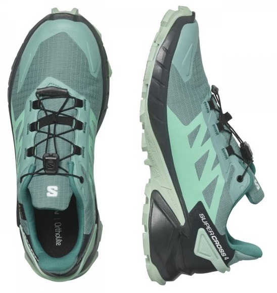 Trailové běžecké boty Salomon Supercross 4 GTX Gore-tex W L47316900 Dusty Turquoise/India Ink/Blue Haze 25/26