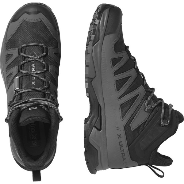 Trekové boty Salomon X ULTRA 4 MID WIDE GTX Gore-Tex Black/Magnet L41294600 25/26