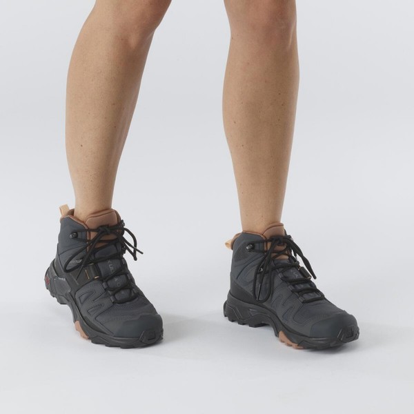 Dámské trekové boty Salomon X ULTRA 4 MID GTX W Gore-Tex Ebony/Mocha Mouse L41295600 25/26