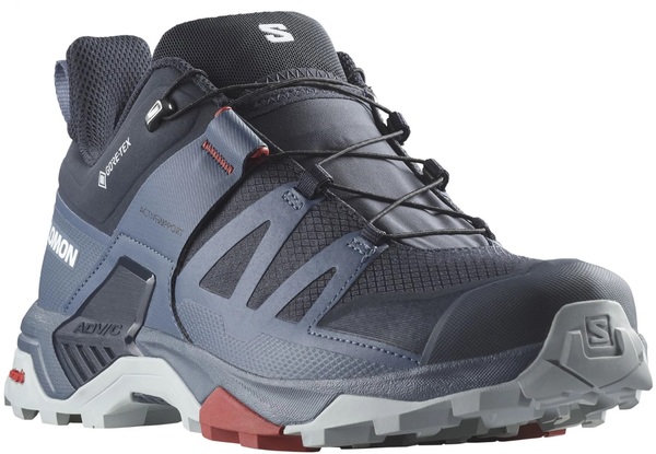 Trekové boty Salomon X ULTRA 4 GTX Gore-Tex Carbon/Bering Sea Pearl/Blue L47376500 25/26