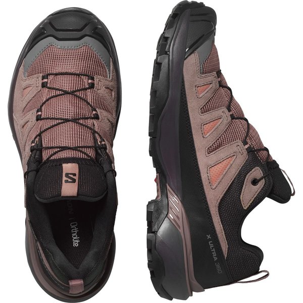 Dámské trekové boty Salomon X ULTRA 360 LTR GTX W Gore-Tex L47571500 Dark cognac/peppercorn black 25/26