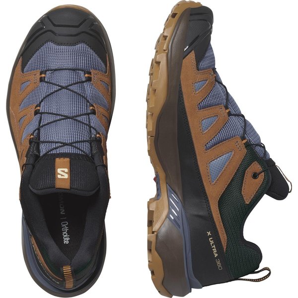 Trekové boty Salomon X ULTRA 360 LTR GTX Gore-Tex Man L47684900 Grisaille/caramel cafe/marmalade 25/26