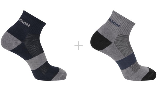 Ponožky Salomon Evasion Ankle 2-Pack LC2627600 blue nights/monument 25/26