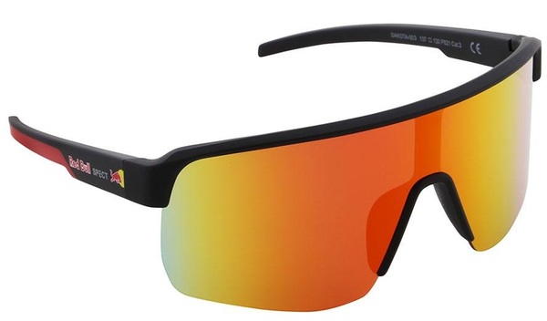 Sluneční brýle Red Bull Spect Dakota-003 black/red revo/red mirror, CAT 3 25/26