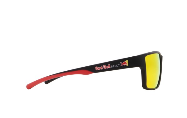 Sluneční brýle Red Bull SPECT Chase-02P Black/Brown With Red Mirror Cat 3 25/26
