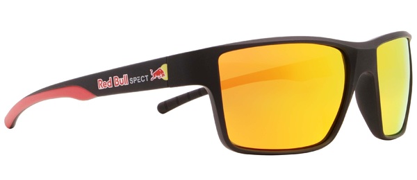 Sluneční brýle Red Bull SPECT Chase-02P Black/Brown With Red Mirror Cat 3 25/26