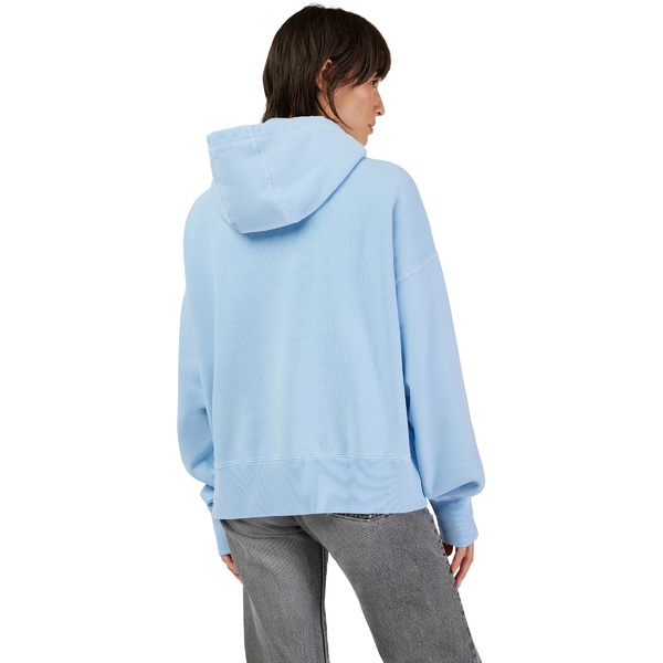 Dámská mikina FOX Womens Wordmark Oversized Pullover Hoodie Cashmere Blue 32830-381 25/26