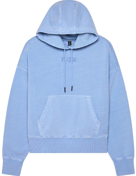 Dámská mikina FOX Womens Wordmark Oversized Pullover Hoodie Cashmere Blue 32830-381 25/26
