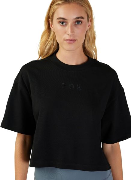 Dámské triko Fox Womens Wordmark Oversized Premium Crop Tee Black 31984-001 25/26